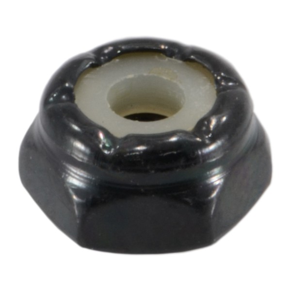 Midwest Fastener Nylon Insert Lock Nut, #6-32, Steel, Black Zinc, 20 PK 34167